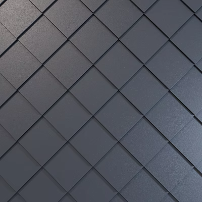 Gray Square Floor Tiles With Diagonal Staggered Arrangement And Subtle Texture 3d model