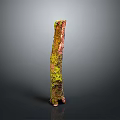 Green Moss Plant Growing On Weathered Wood With Natural Texture And Earthy Tones