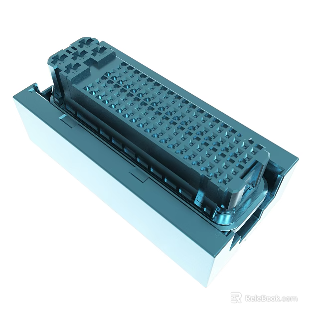 High Quality Industrial Electrical Connector With Multiple Pins And Structural Design 3d model 