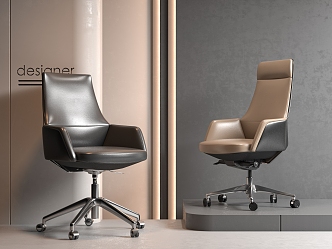 Rotating office chair 3d model