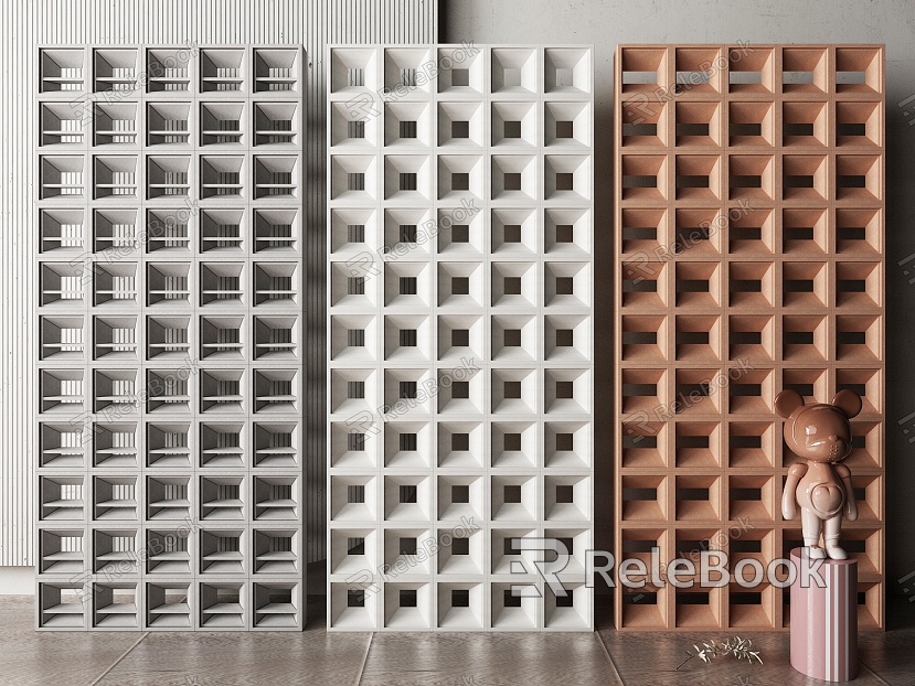 Silent partition cement brick partition cement brick partition wall hollow brick partition hollow brick partition wall model