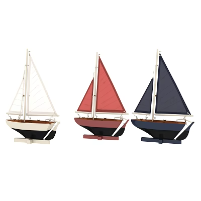 Modern Ornaments Ornaments Furnishings Decorations Boats Sailing Boats Ornaments 3d model