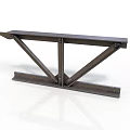 Heavy Duty Industrial Metal Bracket With Triangular Support Structure For Construction