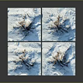 Garden Landscape Design Featuring Four Areas Blue Water And Rocky Terrain Elements