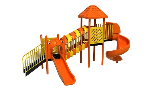 Modern slide large toy children'slide 3d model