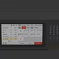 Modern Data Terminal Equipment With Touch Screen Keypad And Gold Label Slot