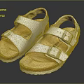 Modern Sandals Open Toe Shoes Platform Shoes 3d model