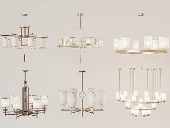 New Chinese Chandelier 3d model