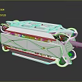 White Modern Water Transport Vehicle With Multiple Thrusters And Green Lights