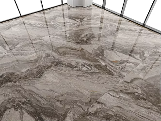 brown marble rock slab floor tile large slab brick bright brick long brick 3d model