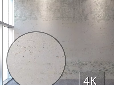 Round Decorative Object In 4K With Textured Wall And Large Window 3d model