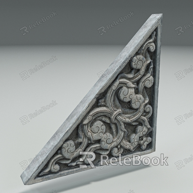 carved stone model