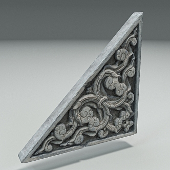 carved stone 3d model