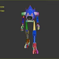 Robot Assistant Small Robot Butler Robot Butler Figure Game Figure 3d model