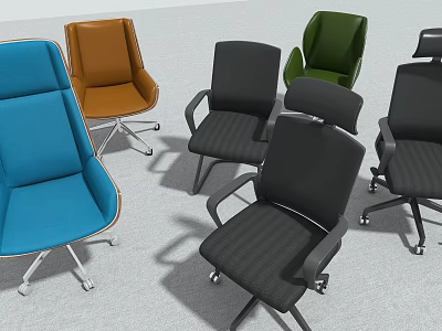 Office Chair Leisure Chair Staff Chair Leather Chair Conference Chair Wooden Chair Latest Chair Computer Chair Internet Bar Chair 3d model