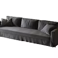 Modern three-seat sofa 3d model