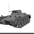 Detailed 3D Rendered Military Tank With Tracks Turret Antenna and Wheels 3d model