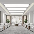 Modern Reception Room Reception Room 3d model