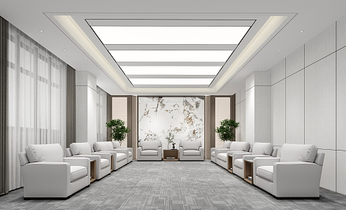 Modern Reception Room Reception Room 3d model