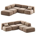 Stylish Modular Velvet Double Sofa With Multiple Color Options For Cozy Home Living Room