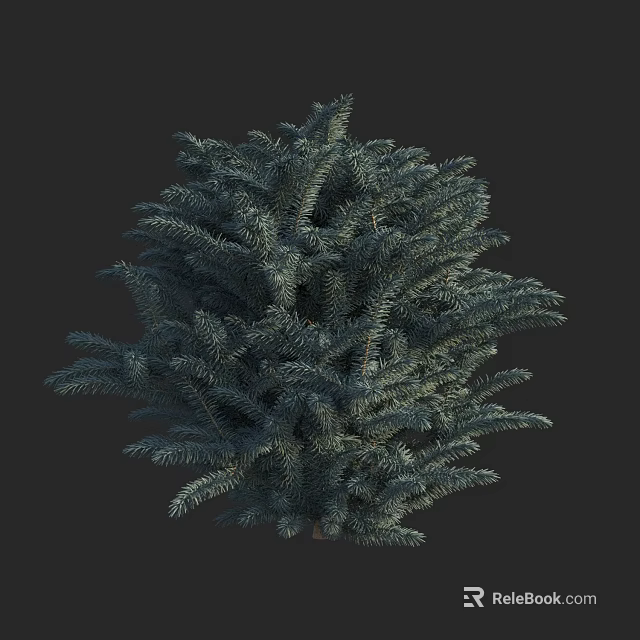 Lush Evergreen Arbor With Dense Green Needles For Garden Landscape Decoration 3d model 