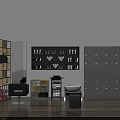 Functional Salon Commercial Equipment With Lockers Mirror Shelves Chair And Basin