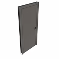 Grey Swing Doors With Geometric Line Patterns For Modern Interior Design