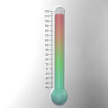 Color Coded Medical Thermometer With Temperature Scale From Minus 30 To 120 Degrees