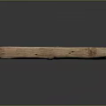 Two Natural Solid Wooden Logs With Visible Grain Texture As Decorative Material Pieces