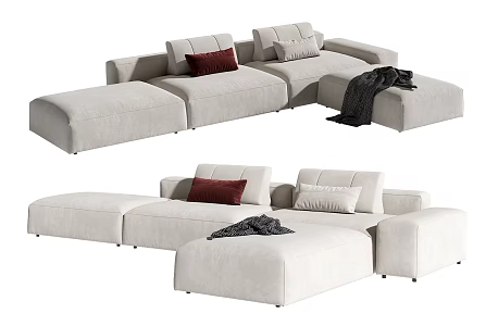 Modern Multiplayer Sofa 3d model