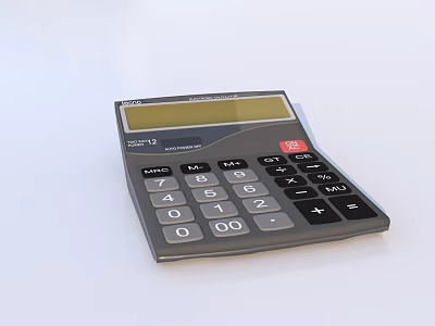 Digital Office Desktop Calculator With Large Display And Numeric Keypad For Efficient Daily Work 3d model