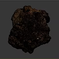 Natural Dark Wood Stone Featuring Rough Textured Surface And Organic Shape