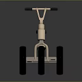 Modern Sleek Metal Tricycle Design With Black Seat And Stylish Wheels