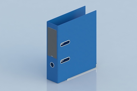 File folder file clip office supplies 3d model