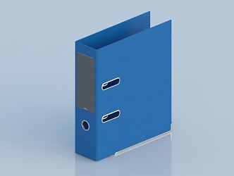 File folder file clip office supplies 3d model