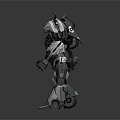 Modern Mech Warrior Mech Soldier Machine Battleguard Mechanical Battleguard 3d model