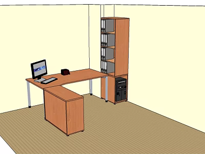 Desk 3d model Desk 3d model