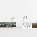 Modern reception desk 3d model