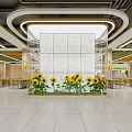 Modern Open Restaurant Interior With Yellow Green Pendant Lights Wooden Tables And Chairs Glass Dividers