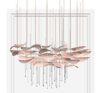 Modern Crystal Chandelier Decorative Light Crystal Light 3d model