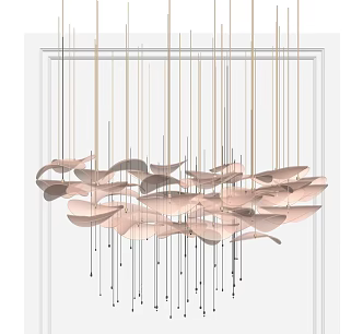 Modern Crystal Chandelier Decorative Light Crystal Light 3d model