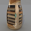 Starbucks Frappuccino Bazhu Family Supermarket Bazhu Supermarket Retail Rest Area Coffee Rest Area 3d model