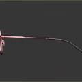Stylish Pink Round Frame Glasses With Transparent Lenses And Glossy Surface Design