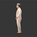 Classic Beige Men's Formal Suit With Vest Tie And Stylish Hat