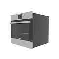 ZANUSSI Modern Silver Oven With Digital Display Control Knobs And Interior Rack Heating Element