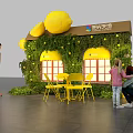 Lemon Meichen Orange Meichen Yiquan DP Point Mini Show Scene Design Shop Design 3d model