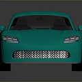 Green Sports Car With Modern Sleek Body And Shiny Aerodynamic Design