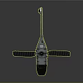 Helicopter With Main Rotor Tail Rotor And Sleek Fuselage Exterior Design View