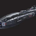 Futuristic Spaceship Exterior Design With Advanced Engine And Armament Details For Space Exploration