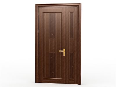 New Chinese style door 3d model